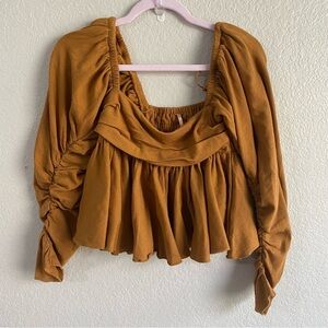 Free People Gigi Top Long Sleeve Blouse NWOT